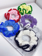 Scrunchie de Crochê Bicolor