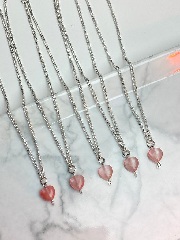 Colar Coração de Cristal