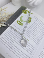 Colar Quartzo Prateado