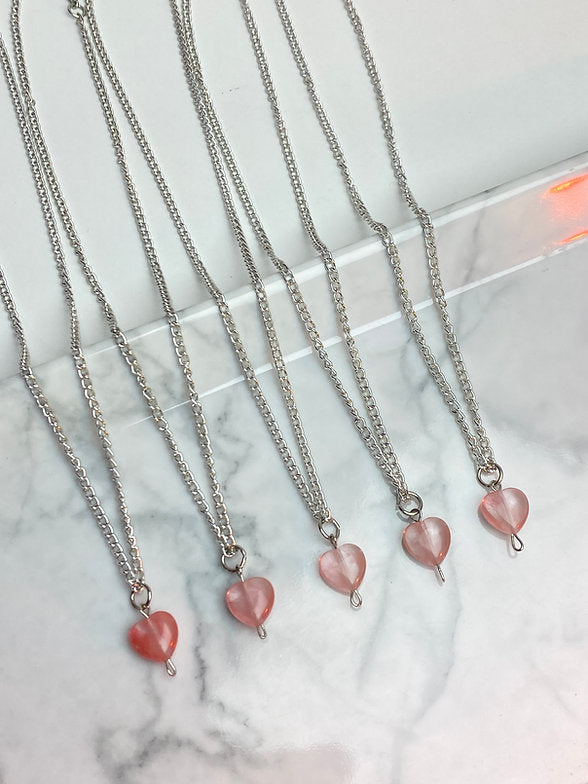 Colar Coração de Cristal