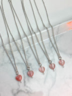 Colar Coração de Cristal