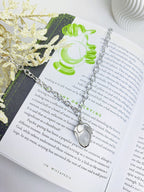 Colar Quartzo Prateado