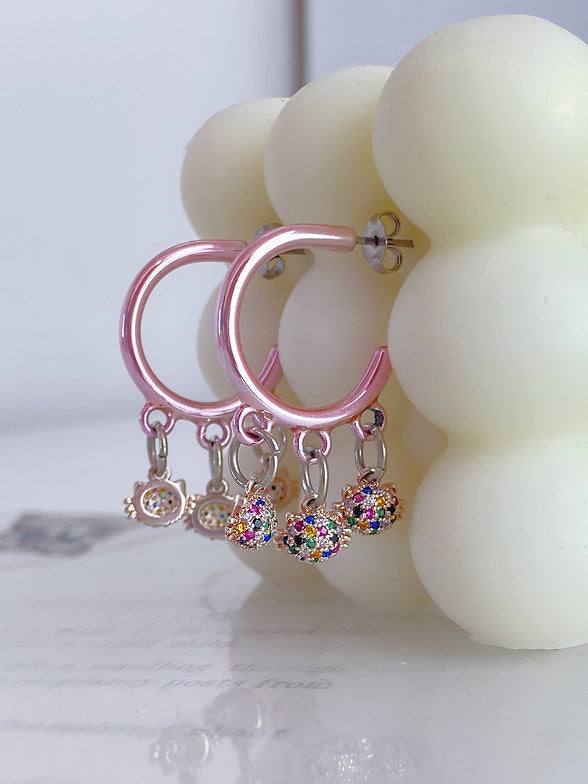 Brinco Argola Gatinhos