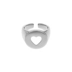 Anel Coração Vazado