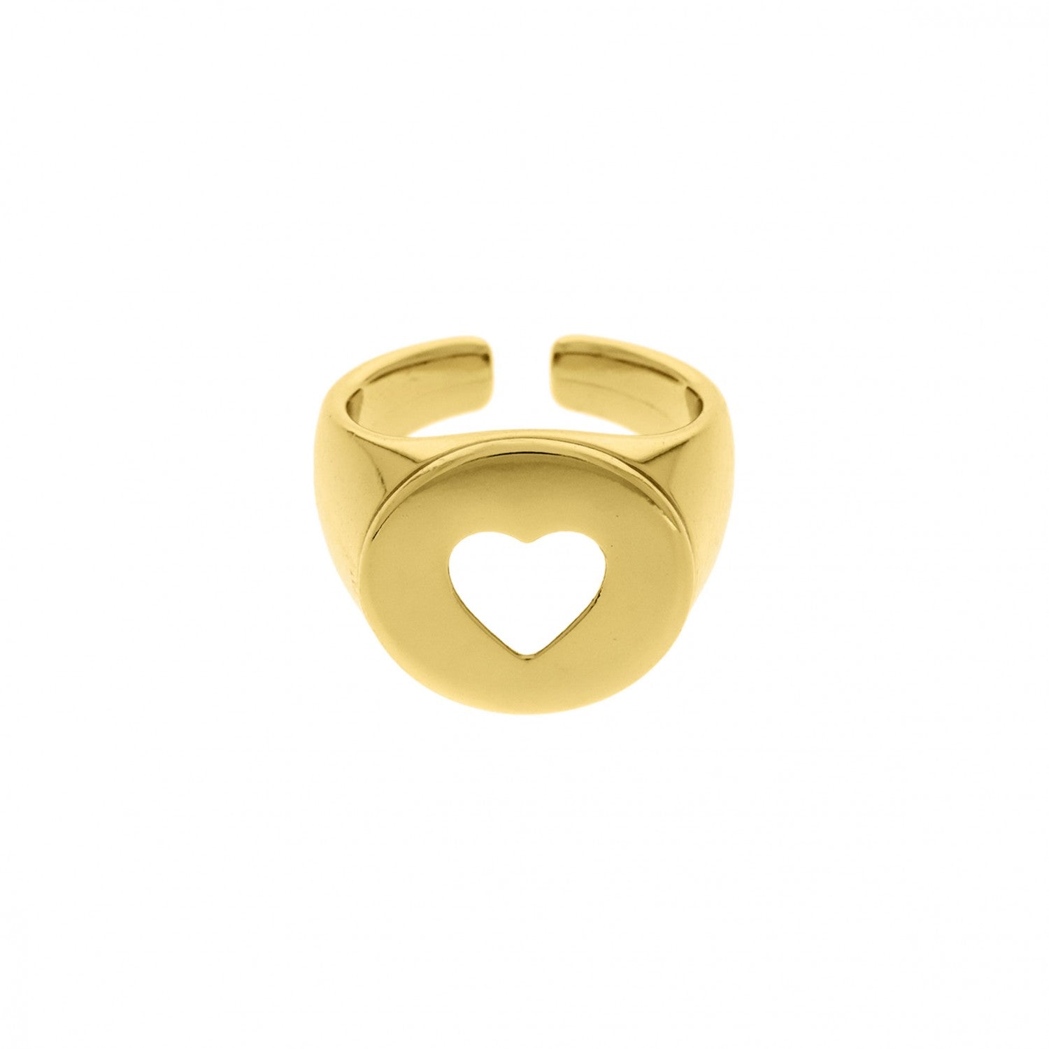 Anel Coração Vazado