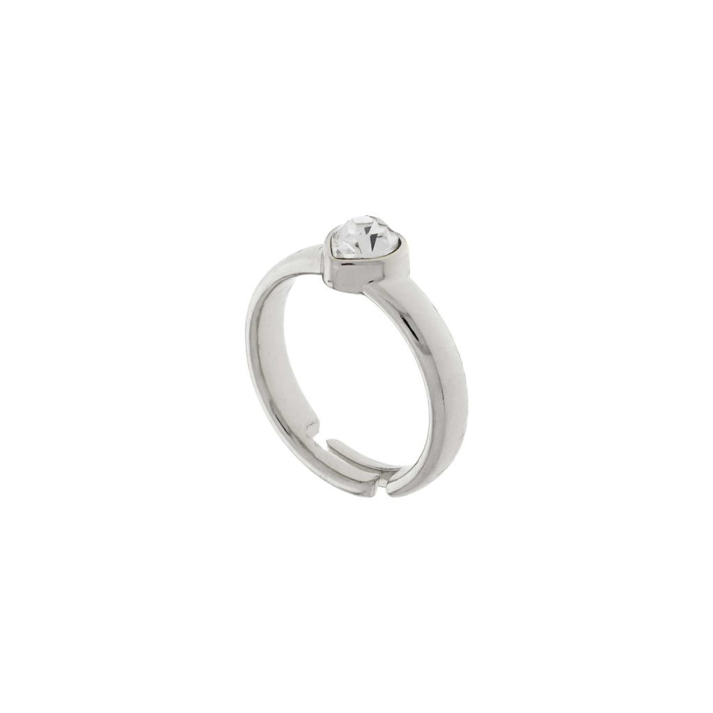 Anel Coração Strass