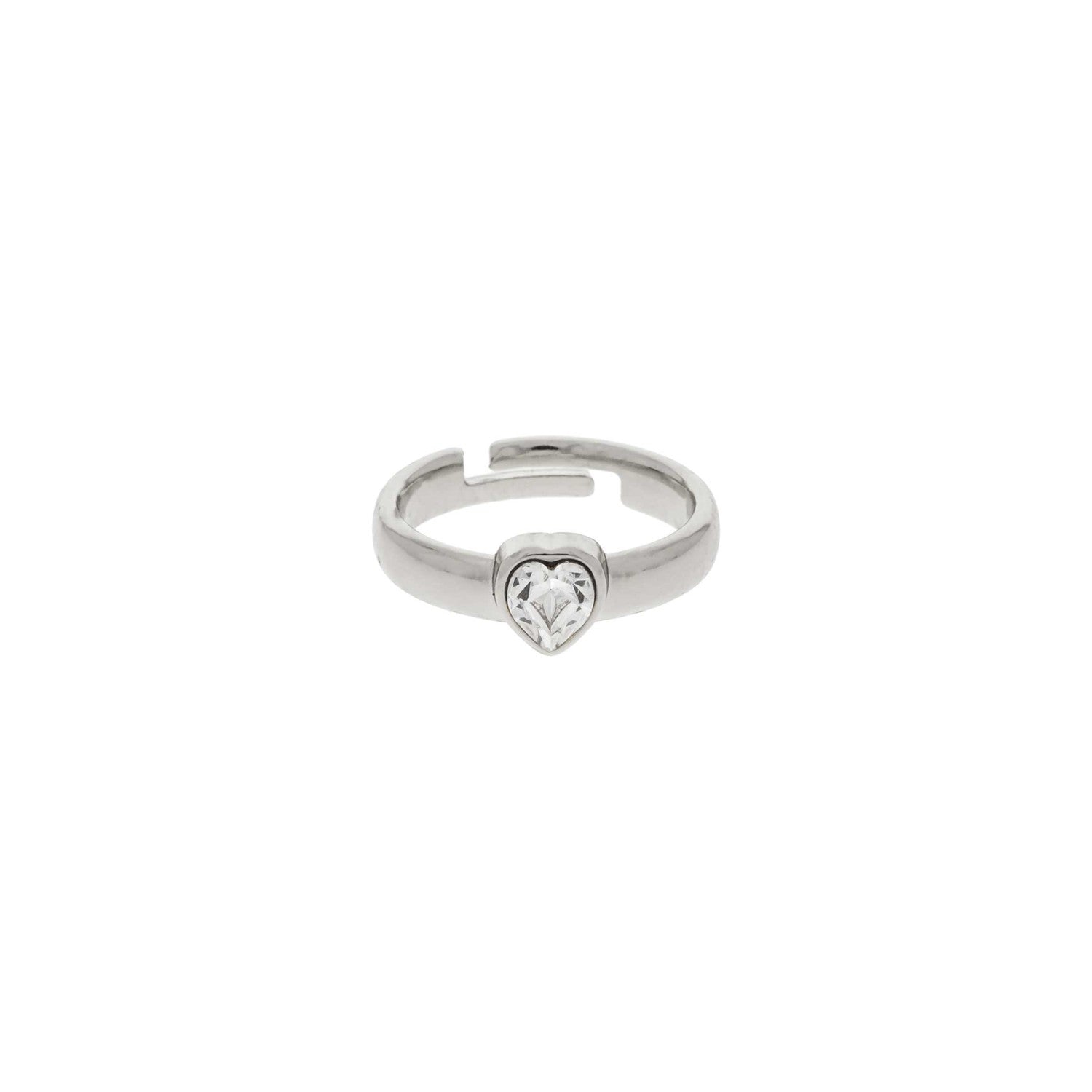 Anel Coração Strass